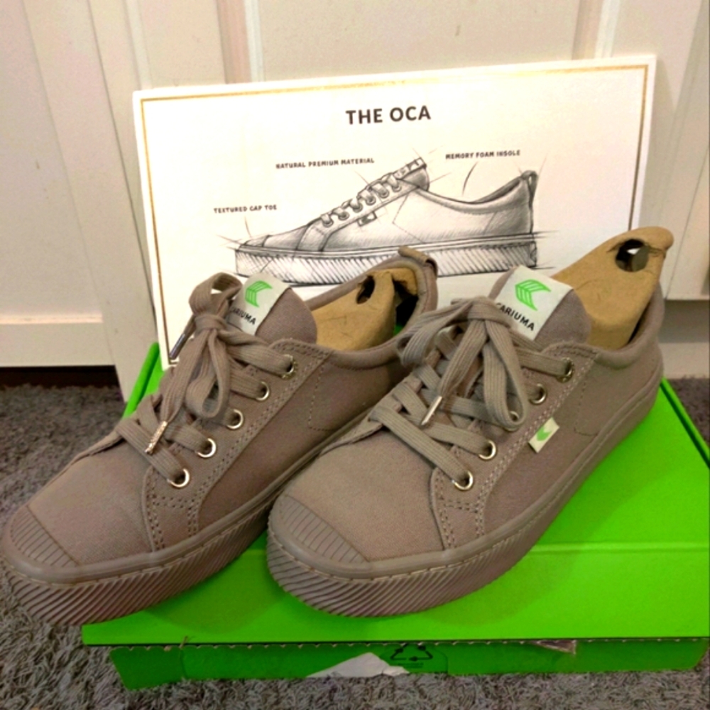 Cariuma Oca Low All Mystic Grey Canvas Sneakers